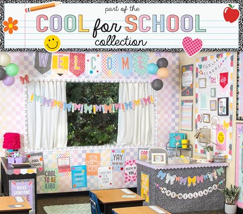 Teacher Created Resources Cool for School Pennants Welcome Bulletin Board (TCR9301)
