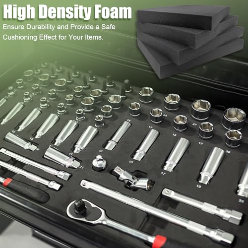 LAFENLIN Pick & Pluck Foam 4Pack for Gun Cases,16x12x2"Customizable