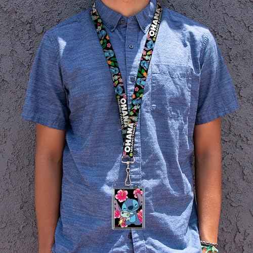 Buckle Down Lanyard-1.0-Ohana Means Family/Stitch & Scrump Poses/TRO