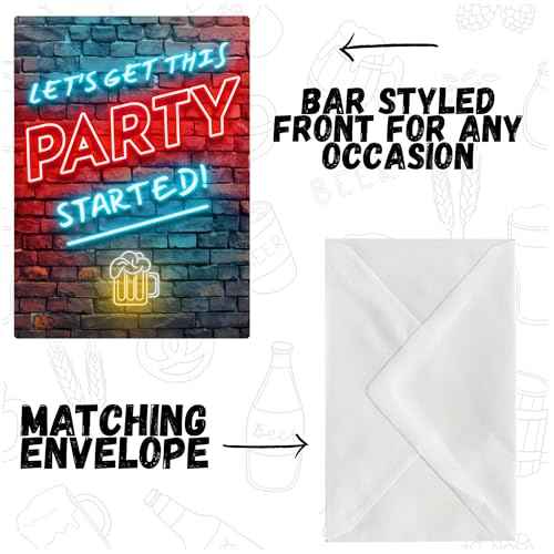 MACHERA Pour Your Own Beer Funny Birthday Cards for Men Women Dad Husband Son, Beer Birthday Cards for 21st, Retirement - from Daughter Son Kids & Wife with interactive Beer Tap