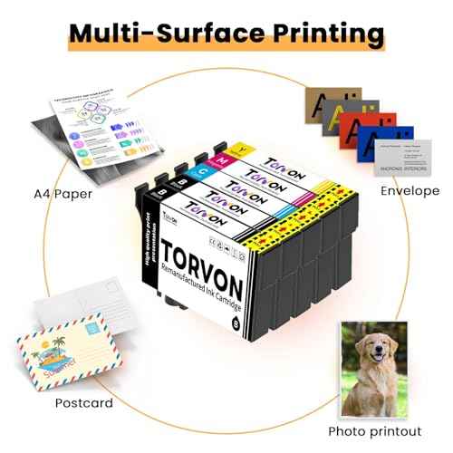 Remanufactured Ink Cartridge for Epson 802 Ink Cartridges 802 802 XL Ink Cartridges Combo Pack Compatible wirh Workforce Pro WF-4740 WF-4730 WF-4720 WF-4734 EC-4020 EC-4030 (4 Pack)