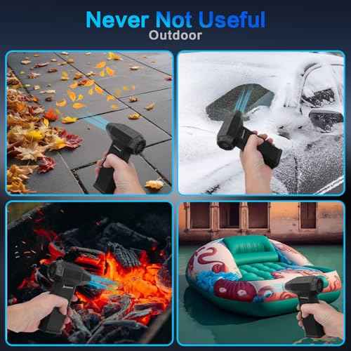 Compressed Air Duster 130000RPM Electric Air Duster Knob Adjustment Gear Rechargeable Cordless Jet Air Blower Turbo Fan for Computer Keyboard Outdoors Car Home