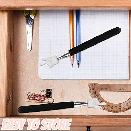 Black Telescopic Teacher Pointer Extendable Hand Stick Classroom Supplies