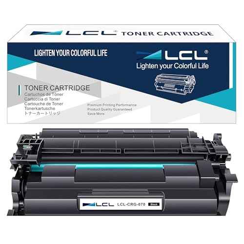 LCL 070 Black Toner Cartridge Replacement for Canon 070 CRG070 CRG-070 5639C001 imageCLASS MF461 MF461dw MF462 MF462dw MF465 MF465dw LBP243 LBP243dw LBP266 LBP266dw LBP247 (1-Pack)