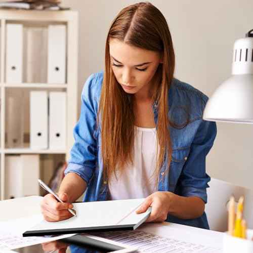 24 Pack White Legal Pads 8.5 x 11 Writing Note Pads College Ruled Writing Pads 8.5 x 11, Lined Paper Pads, 30 Sheet/Notepad, 38 Lines Perforated Notepads 8.5 x 11'' for School, Home, Office