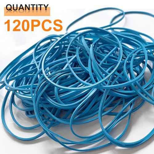 Large Heavy Duty Rubber Bands, 120 Pcs, 5.5 Inch Upgrade Strong Elastic Rubber Bands for Office Supplies and Home Use