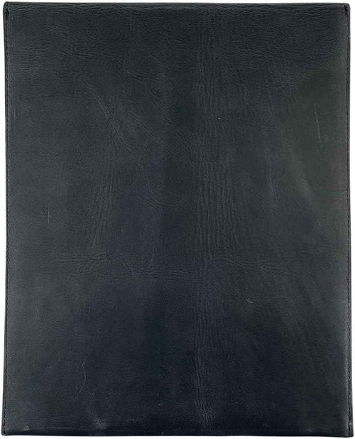 TUZECH Handmade Leather Document Holder Mailing Envelope, Office & Work Resume Sales Portfolio Binder Folder-Interview/Legal Document Organizer (12.5 inches) (Charcoal Black)
