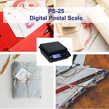 Digital Postal Scale 55lb with Backlit LCD – Accurate Shipping Weighing