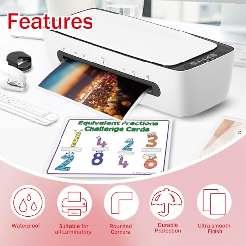 100Pack Legal Size Laminating Sheets 4 Mil Thermal Laminate Pouches for Extra Protection Clear Laminator Sheet, 9x14.5inches