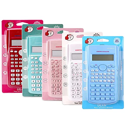 PUNGLTD Scientific Calculator Desktop White 240 Functions 2-Line Display for Students
