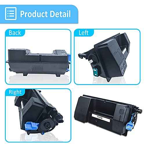 Compatible TK-3182 TK3182 TK 3182 Toner Cartridge 1T02T70US0 Black 21000 Pages for Kyocera M3655idn P3055dn Laser Printers ( Black , 1 Pack )