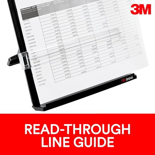3M Desktop Document Holder for Monitor – Adjustable Paper Organizer for Office