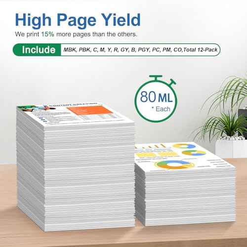 PFI-4100 PGY Ink Cartridge 80ml Pigment PFI 4100 Ink Tank Replacement for Canon imagePROGRAF PRO-1100 Printer (1-Pack, Photo Gray)