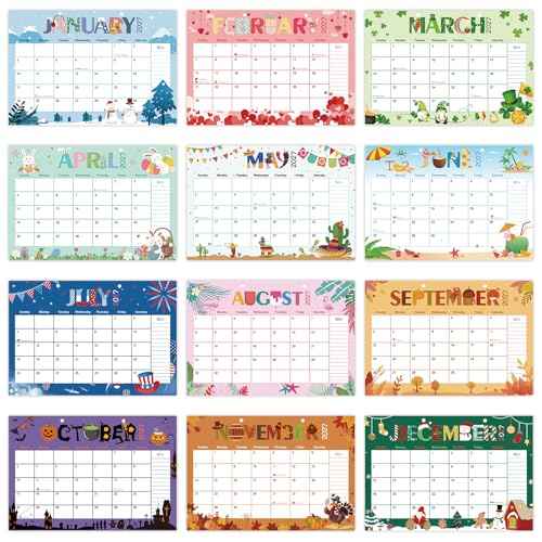 Guasslee Desk Calendar 2026-2028,36 Months Calendar Runs from 2026 Jan. to 2028 December, 17"x11.5" Monthly Desktop/Wall Planner with Thick Paper and Notes for Home School & Office