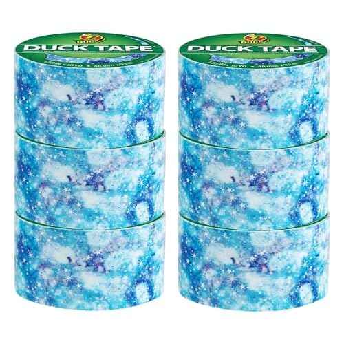 Duck Brand Duct Tape Colors and Patterns, 1.88 Inches x 10 Yards, Starry Galaxy Duct Tape Pattern, 6 Rolls (242736)