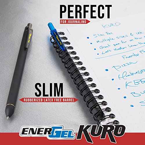 Pentel EnerGel Kuro Shades of the Ocean, Retractable Liquid Gel Pen, Assorted Ink Colors, Pack of 5 (BL437OCNPF5)