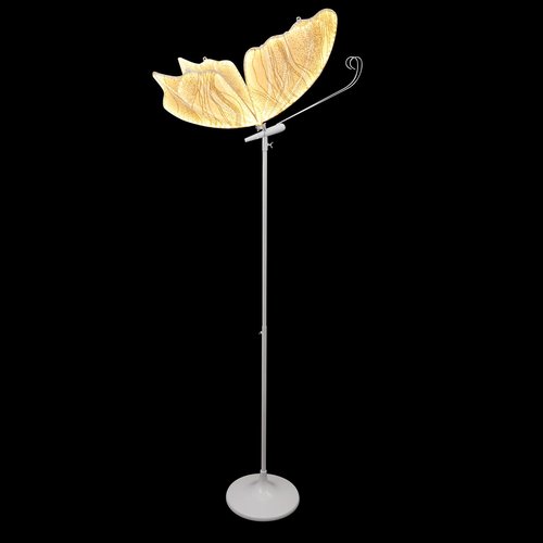 DUTTIETY 2PCS Wedding Butterfly Floor Lamp Romantic LED Butterfly Wings Decor Creative Hanging Light Floor Props with 57.5-70.1inch Adjustable Height for Wedding Party