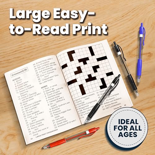 12-Pack Large Print Word Search Puzzle Books for Adults & Seniors – Variety Theme, 8x10, Bonus Pen Included