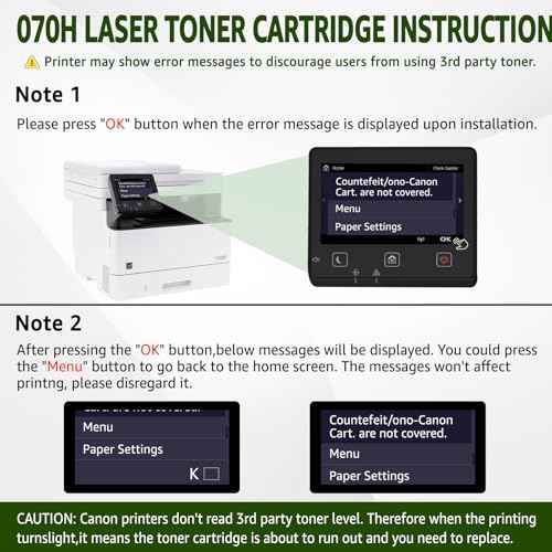 greencycle 070H 070 Compatible Toner Cartridge Replacement for Canon 070 070H CRG070 CRG-070 CRG070H CRG-070H Toner Cartridge for ImageCLASS MF465dw MF462dw LBP247dw LBP246dw Printer (Black, 1-Pack)