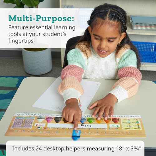 Really Good Stuff Deluxe Slide-to-Learn Counting Crayon Desktop Helpers- Set of 24