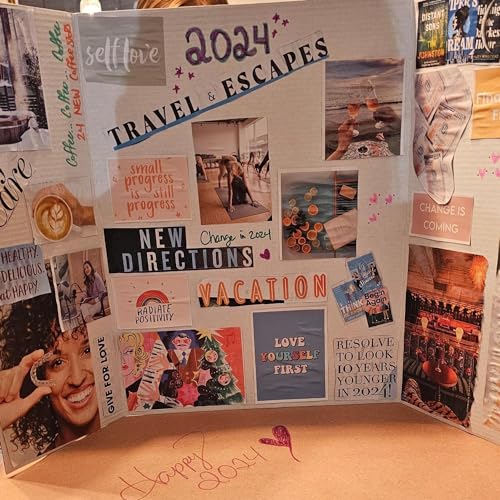 3 Pack Medium Trifold Poster Board, 24 x 16inches Poster Board with Double Sided Tapes and Cardboard, Corrugated Presentation,Science Fair Display Boards for School Project, Science Fair, Business