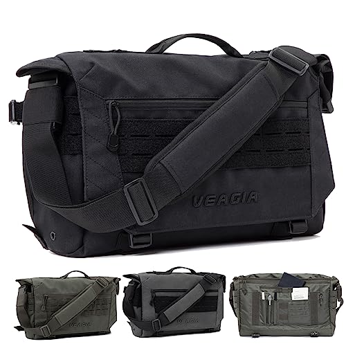 VEAGIA Messenger bag Laptop bag Briefcase Molle system Tactical style Detachable shoulder strap Shoulder Bags