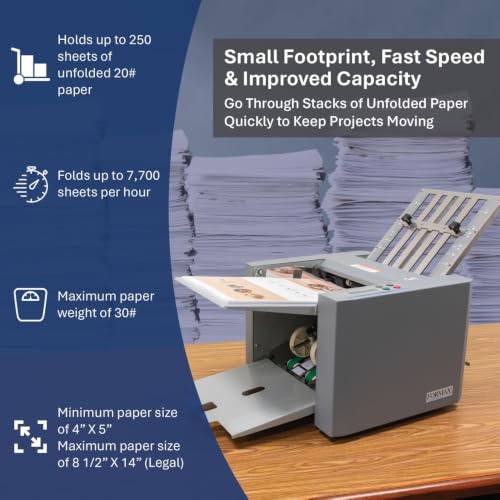 Formax FD 314 Desktop Paper Folder - Up to 250 Sheets, 7700/hr, LCD Control