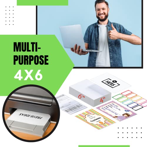 JETZAP Pre-Cut 4x6 Shipping Labels | Work on Most Inkjet and Laser Printers | Just Load & Print | USPS UPS FedEx for Home Printers | 800 Pack