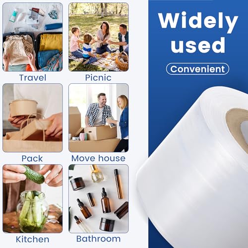 Mini Stretch Wrap Film Roll for Bottles Jars Shrink Seal Packing