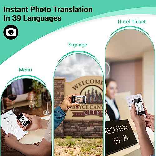 Timekettle, Fluentalk T1 Mini Translator Device No WiFi Needed, Built in 1-Year Global Mobile Data, Supports 40 Languages and Photo Translation, Instant Language Translator for Travelling White