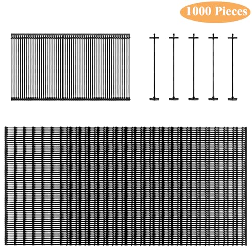 2.56 Inch 65mm 1000P Tagging Gun Fasteners for Clothing - Black, Ckyleole