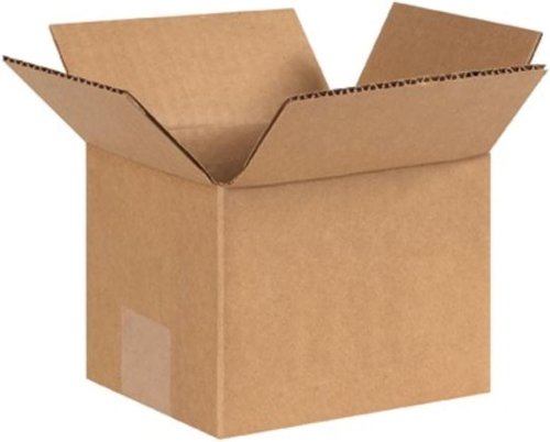 Secure Seal Corrugated Cardboard Shipping Boxes - Pack of 100, 8x7x6 Inches for Moving & Mailing