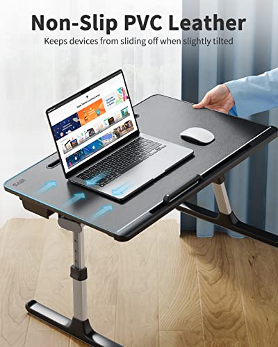 SAIJI Black X-Large Adjustable Laptop Lap Desk for Bed & Home Use