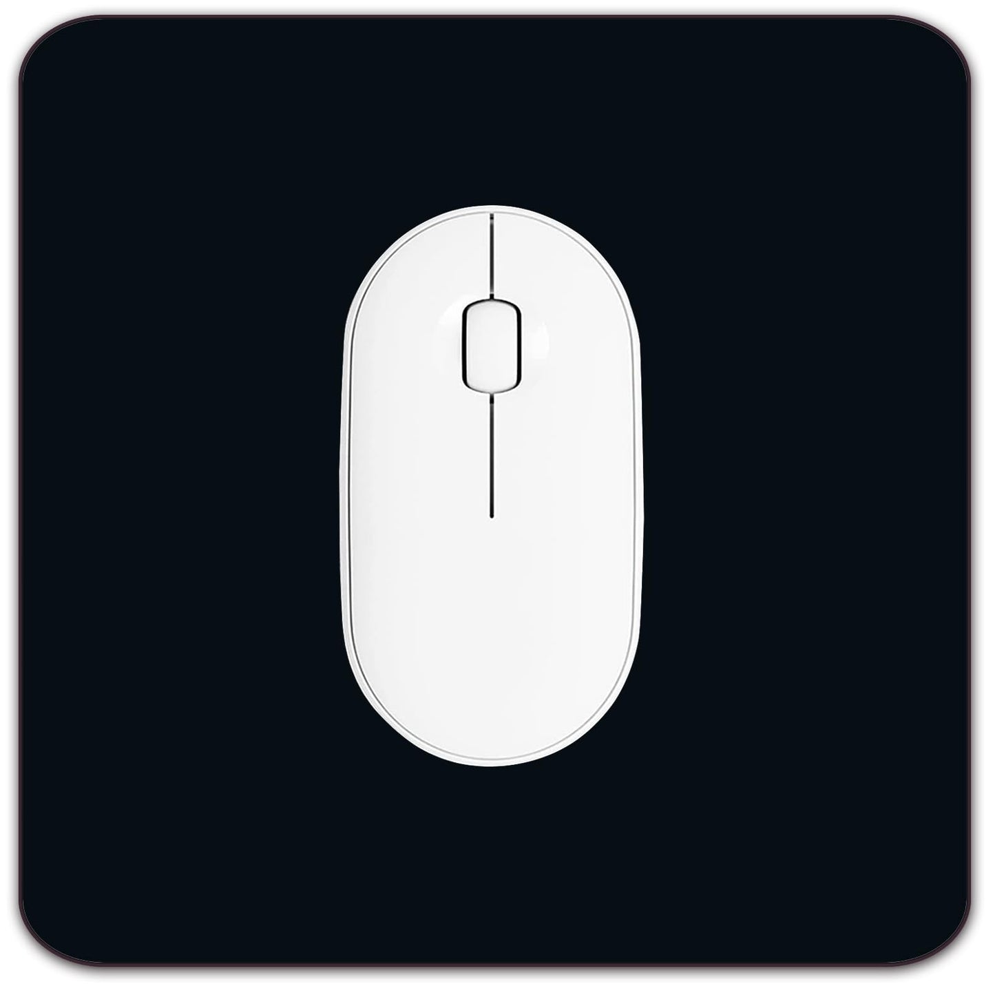 Premium Square Waterproof Mouse Pad - Non-Slip Rubber Base, 9x9 inches (Black)