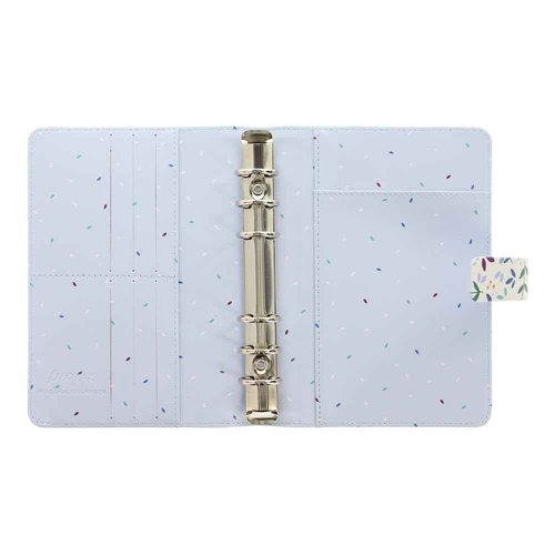 Filofax Garden Organizer, Personal Size, Sunrise - Leather-Look, Gold Foil Accents, Six Rings, Week-to-View Calendar Diary, Multilingual, 2025 (C028716-25)