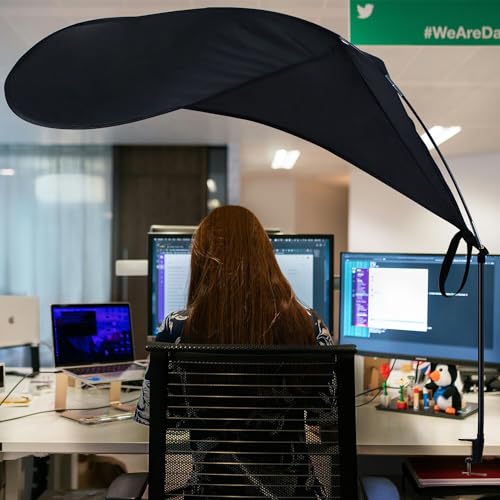 65" office cubicle desk shade,designed for light sensitive workers,idea for office cubicles and desk canopy,block overhead light Black£¨patent is on the way