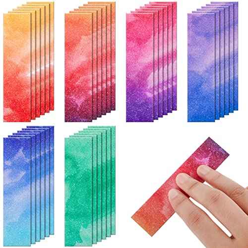 36 Pcs Watercolor Style Anxiety Sensory Stickers Mental Health Stickers Mindfulness Fidget Textured Strips Toy Adhesive Tactile Calm Relief Item for Adults School Counselor Office, 6 Styles