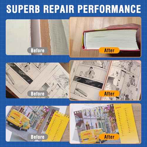 Book Repair & Binding Glue Kit ? 8.5 Oz + 2¡¿1.35 Oz Acid-Free PVA Adhesive ? Neutral pH, Dries Clear & Flexible for Books, Crafts, Collages & Paper Art, Used for Bookbinding and Book Repair