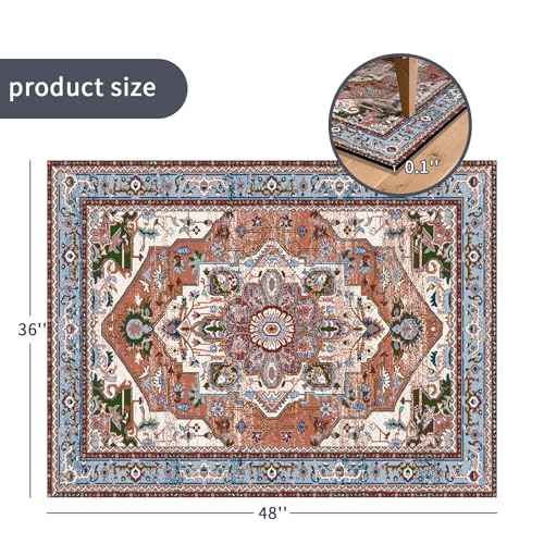 Office Chair Mat for Hardwood Floor, 36" x 48" Heavy Duty Desk Chair Mat for Hard Floors, Under Desk Rug for Rolling Computer Chair,Anti-Slip, Washable
