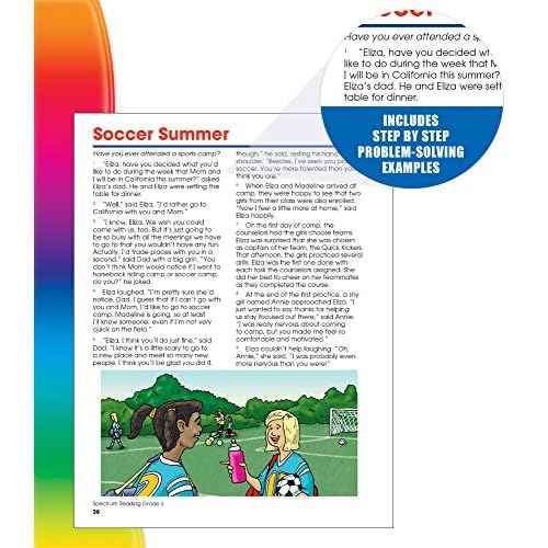 Spectrum Reading Comprehension 4th Grade Workbooks, Summarizing Nonfiction and Fiction Passages, Identifying Themes, and More, Classroom or Homeschool Curriculum