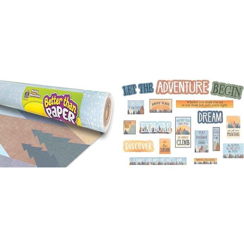 Teacher Created Resources Moving Mountains Bulletin Board Bundle | Let The Adventure Begin Mini Bulletin Board