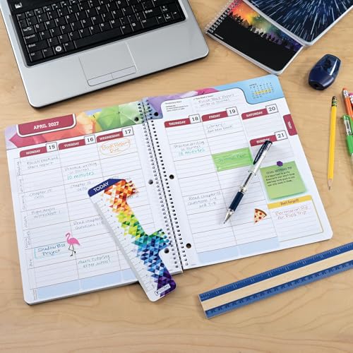 Rainbow Silhouette Student Planner 2026-2027 8.5x11 Dated Weekly & Monthly Academic Organizer