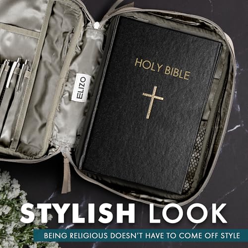 ELIZO Full Grain Italian Leather Bible Cover