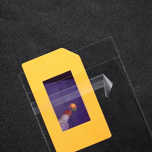Quotidian Clear Plastic Bags 5.5 x 7.5 Inch, 100 Count - Heavy-Duty, Self-Seal, Archival-Grade for Photos & Art