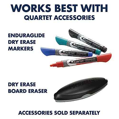 Quartet Easel, Magnetic Whiteboard/Flipchart, 3' x 2', Compass Mobile Presentation, Graphite Frame (ECM32EU)