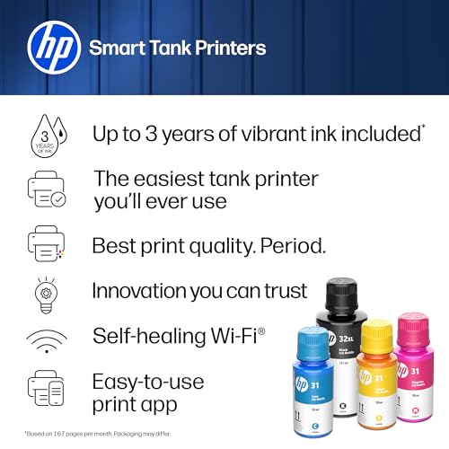 HP Smart Tank 5003 Ink Tank Printer - Medium Basalt / Light Basalt, 3-Year Ink Supply Included, All-in-One Wireless Printer