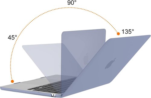MOSISO MacBook Air 13-Inch Case - Hard Shell with Keyboard Cover & Screen Film | Lavender Gray