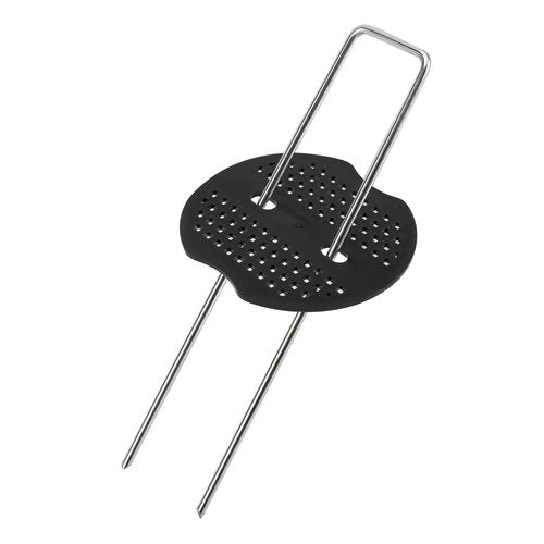 Finderomend 200 Pack Landscape Staples and 200 Pack Gaskets, 11 Gauge 6in Galvanized Steel Garden Staples with Black Pad for Landscape Fabric Supplies for Weed Barrier Fabric