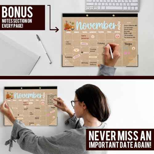 Large Doodle Teacher Desk Calendar 2025-2026 Teacher planner 18-Month 2025-2026 Holiday Monthly Desk Desktop Classroom Calendar 2025 July 2025-December 2026 with Holiday Planner Stickers