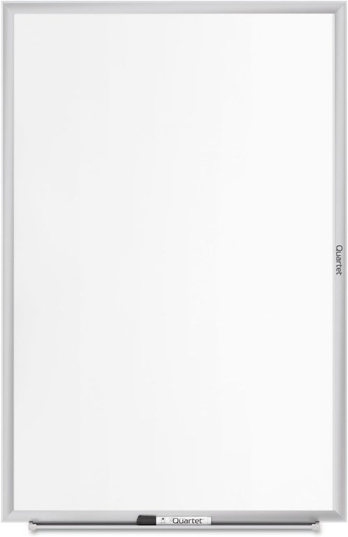 Quartet Magnetic Dry Erase Whiteboard - 96"W x 48"H, Nano-Clean Surface, Silver Aluminum Frame